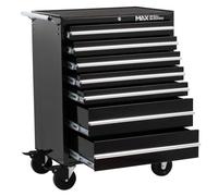 Hilka PMT111 Professional 7 Drawer Rollaway Cabinet, h955, w685, d465cm, Black
