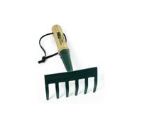 Hilka Small Hand Garden Rake - Metal Soil Rake