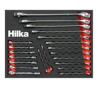 Hilka Spanner Set 21 pce combination metric spanners in eva foam