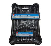 Hilka Spanner Wrench Set Spanners Inc Short Stubby AF Metric Combination 32Pc