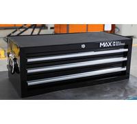 Hilka Tool Chest Black Steel Metal Garage Tools Storage Box Add On Toolbox Unit