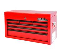 Hilka Tool Chest Box - 6 Drawer Red Metal Garage Tools Storage Cabinet G208C6BBS