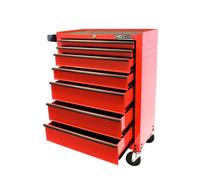 Hilka Tool Chest Trolley 7 Drawer Portable Red Metal Storage Roll Cabinet Box