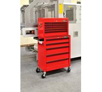 Hilka C314BBS Heavy Duty 14 Drawer Combination Unit with Ball Bearing Slides,Medium, Red