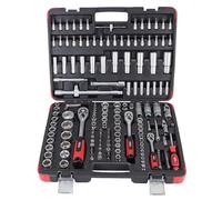 Hilka Tools Dr Socket Set 01110171 – Black/Silver, 3/8, 1/4-Inch