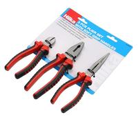 Hilka Tools 26303003 Pliers Set with Soft Grip Handles - Red/Black (3-Piece)