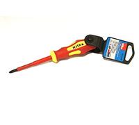 Hilka Tools 33910180 PZ1 VDE Insulated Screwdriver, Red/Yellow, 80 mm
