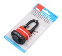Hilka Tools Padlock 70818040 – 40mm Long Shackle Weather-Resistant – Red & Black