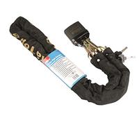 Hilka Tools 71150010 High Security Padlock and Chain, Black, 1.5 m