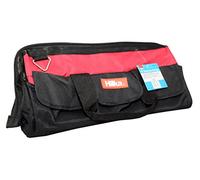 Hilka Tools 77604018 Heavy Duty Tool Bag, Black/Red, 18-Inch