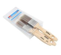 Hilka Tools 78710303 Wooden Synthetic Bristle Paint Brushes, Brown, Set of 3 Piece