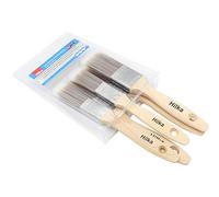 Hilka Tools 78710505 Wooden Synthetic Bristle Paint Brushes, Brown, Set of 5 Piece