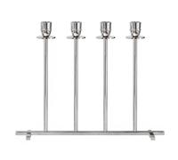 Hilke Collection - Alto Candlestick for 4 Candles, Nickel plated Brass - Nickel