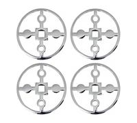 Hilke Collection Anima Gemella coaster 4-pack Nickel-plated brass