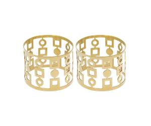 Hilke Collection Anima napkin ring 2-pack Brass