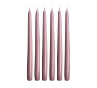Hilke Collection Herrgårdsljus candles 30 cm 6-pack Pink metallic