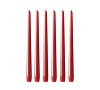 Hilke Collection Herrgårdsljus candles 30 cm 6-pack Red glossy