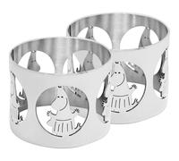 Hilke Collection - Hilke X Moomin Napkin Ring Moominmamma 2-pack, Nickel plated Brass - Nickel plated Brass