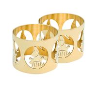 Hilke Collection Hilke X Moomin napkin rings Moominmamma 2-pack Brass