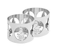 Hilke Collection Hilke X Moomin napkin rings Moominmamma 2-pack Nickel-plated brass