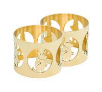 Hilke Collection Hilke X Moomin napkin rings Moominpappa 2-pack Nickel-plated brass