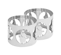 Hilke Collection Hilke X Moomin Napkin Rings Moomintroll 2-pack Nickel-plated brass