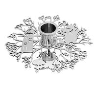 Hilke Collection - Hilke X Moomin No.1 Candle Holder, Nickel Plated Brass - Nickel plated Brass