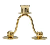 Hilke Collection - Lignano Sabbiadoro 1 Candle Holder Brass, 130 mm - Brass