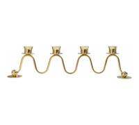 Hilke Collection - Lignano Sabbiadoro 4 Candle Holder Brass, 355 mm - Brass