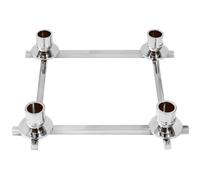 Hilke Collection - Lucia Candlestick for 4 Candles, Nickel plated Brass - Nickel