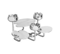 Hilke Collection Ninfea grande candlestick Nickel-plated brass