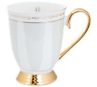 Hilke Collection - Strisce Mug With Foot, Greige - Greige