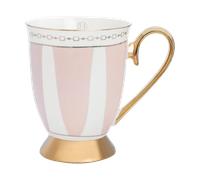 Hilke Collection Strisce Rosa mug 28 cl Pink-white-gold