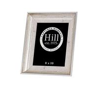 Hill 1975 Antique Silver Crackled Effect Photo Frame 8X10, Glass, Resin, Mixed, 4.7 x 29.5 x 34.6cm