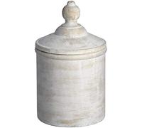 Hill 1975 Antique White Canister, Stone, Mixed, 15 x 15 x 25cm