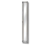 Hill 1975 Baroque Slim-line Antique Silver Full Length Mirror, Wood, Glass, Mixed, 3.1 x 19 x 135cm