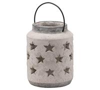 Hill 1975 Bloomville Stone Star Lantern, CERAMIC, Mixed, 18 x 18 x 19cm