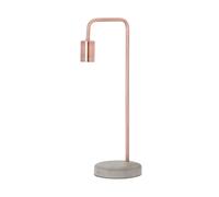 Copper Industrial Lamp With Stone Base