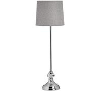 Hill 1975 Genoa Chrome Table Lamp, GLASS,METAL, Mixed, 20 x 20 x 62cm