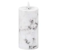 Luxe Collection Natural Glow 3x6 Marble Effect LED Candle