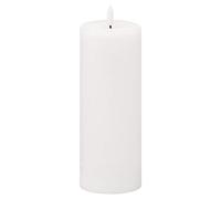 Hill Interiors LED Candle Luxe Collection Natural Glow 3x8 White Plastic/Wax 7.5 x 7.5 x 20 cm
