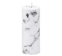 Luxe Collection Natural Glow 3x8 Marble Effect LED Candle