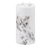 Luxe Collection Natural Glow 6x6 Marble Effect LED Candle
