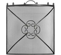 Hill 1975 Mesh Fireguard in Antique Pewter Effect Finish, Metal, Steel, Mixed, one