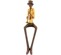 Hill 1975 Sitting Jazz Band Trumpeter, Resin, Mixed, one
