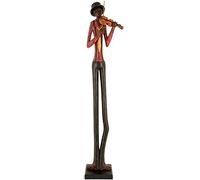 Hill Interiors Resin Figurine Standing Jazz Band Violinist Love Lace Brown