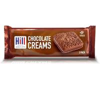 Hill Biscuit Portion Mini Packs | Perfect for On-The-Go Snacking, Office, Travel | Chocolate Creams Flavour - 20 Packs (3 Biscuits In Each Pack)