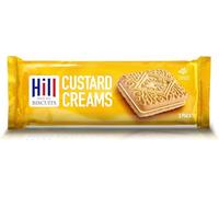 Hill Biscuit Portion Mini Packs | Perfect for On-The-Go Snacking, Office, Travel | Custard Creams Flavour - 20 Packs (3 Biscuits In Each Pack)