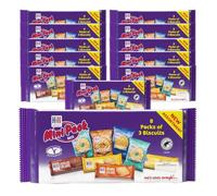 Hill Biscuits Mini Pack Mix - 24 Biscuits Per Mini Pack 246g (Pack of 12) | 12 x 246g Packs | Each 246g Pack Contains 24 Biscuits | 12 x 8 Stay-Fresh Mini Packs Each With 3 Biscuits