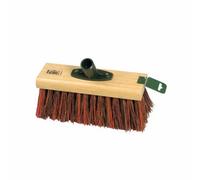 Hill Brush Trade Stiff Yard Broom Head Red/beige (25.4Cm)